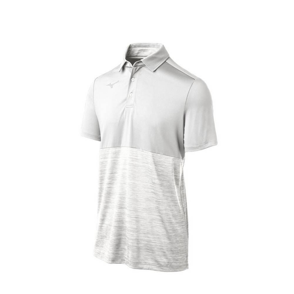 Polo Mizuno Alpha Uomo - Bianche - 29653-XNWP